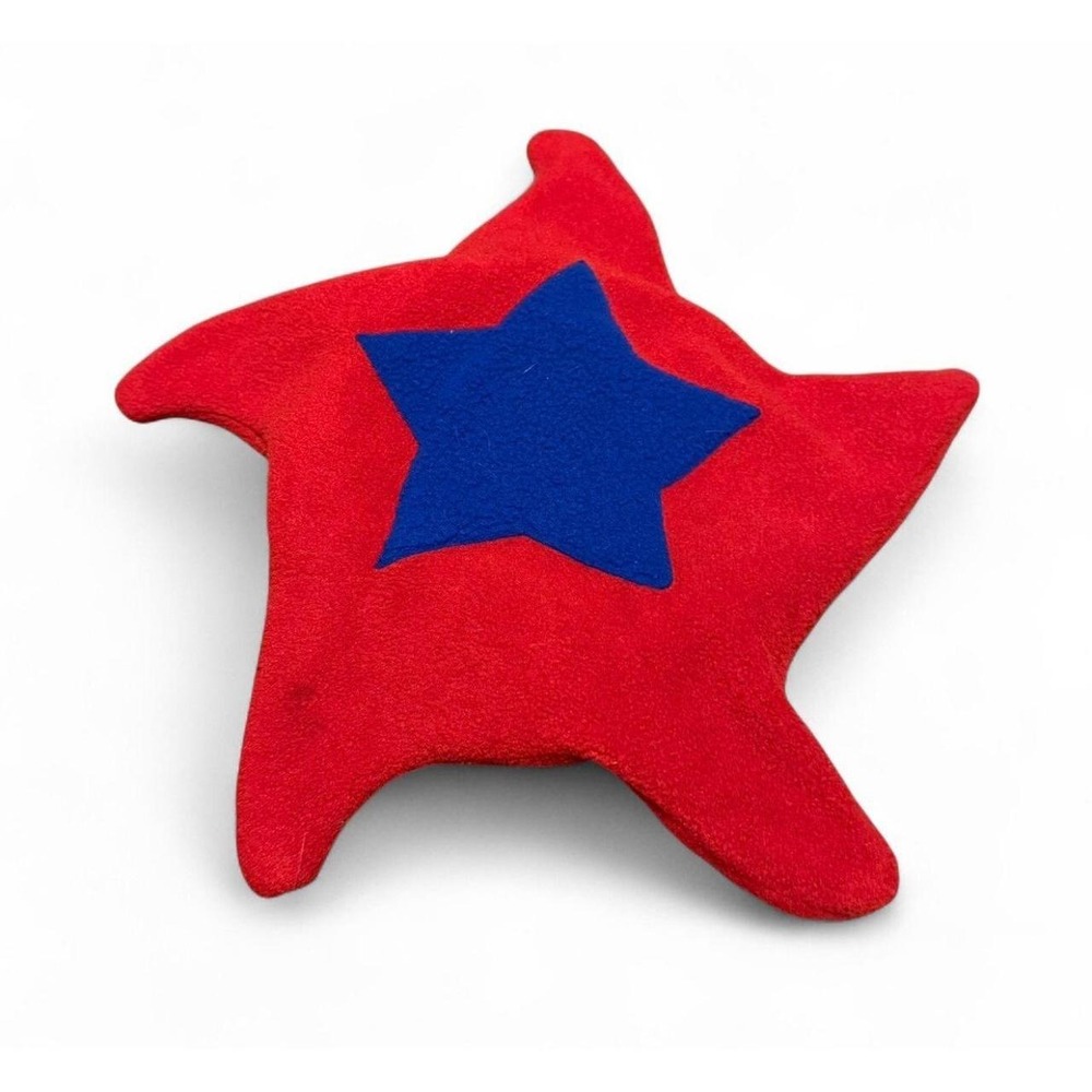 Smiley Kids Wool Star Hat Red Blue Fleece Lined Made USA Youth Winter Jester